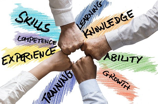 people putting hands together